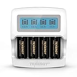 Arlo Certified: Tenergy PremiumÂ High Capacity 750mAh 3.7V Arlo BatteryÂ andÂ Smart Fast ChargerÂ forÂ Li-ion RCR123A Rechargeable BatteryÂ for Arlo Cameras (VMC3030/VMK3200/VMS3330/3430/3530), 4-Pack