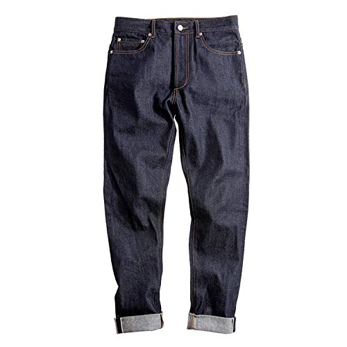 Men Raw Denim Jeans Red Ear Selvedge All-Matching Jamaica | Ubuy