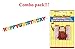 Curious George Cake Topper & Birthday Candle Set and Happy Birthday Banner (combo pack)