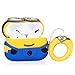 Punswan Blue Two Eye Airpod Case for Airpods Pro/3,Cute 3D Funny Cartoon Character Soft Silicone Catalyst Pony Cover,Kawaii Fun Cool Keychain Design Skin,Fashion Cases for Girls Kids Boy Air pods Pro