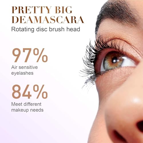 Iron Eye Mascara, Washable Metal Wall Mascara - Black Mascara 3D Super Curling, Long Lasting Volume & Lump-Free with Smudge-proof Pigments (Pack of 2)