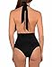 Fanala Women Backless Sheer Mesh Crochet One-Piece Swimwear