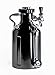 GrowlerWerks uKeg Carbonated Growler, 64 oz, Black Chrome