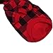 KOOLTAIL Plaid Dog Hoodie Pet Clothes Sweater with Hat and Pocket for Small Medium Large Size Dogs, Soft Winter Warm Dog Cold Weather Coat, Fleece Fall Dog Hooded Sweatshirt for Puppy Cats, Red M