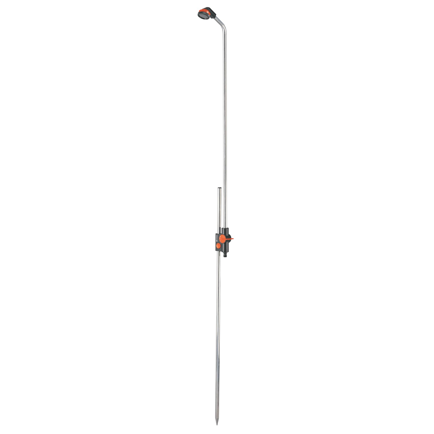 Gardena shower solo shower with a pleasant soft spray, water quantity continuously adjustable and lockable, variable height adjustment to 207 cm, with spike for fixing in the ground (961-20)
