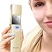 RICANK Nano Mister Handy Cool Mist Spray Facial Mister Sliding Hydrating Mini Steamer for Eyelash Extensions Moisturizing Face Sprayer Atomization Skin Care Instrument Rose Gold
