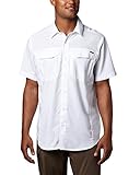 Columbia Men's Silver Ridge Lite Short Sleeve Shirt, White, Medium