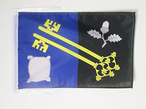 AZ FLAG, Surrey county Flag, 18'' x 12'', 100% Polyester County of Surrey, England Small Banner with Two Cords