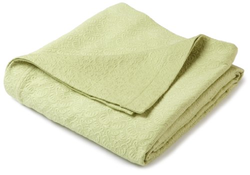 Pinzon Avalon Matelasse Jacquard Coverlet - Twin, Green