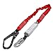 DCM Single Leg Stretch Lanyard w/Rebar, Fall Arrest Safety Harness Shock Resistant Lanyard with Energy Absorption