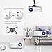 Video Projector 1080P Full HD Projector Movie Display Home Theater Business Office Overhead Powerpoint Projector for Presentation Compatible with PC, Laptop, TV Stick, PS4 10 Years Service Life Whitethumb 3