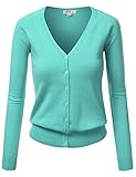 J.TOMSON Womens V-Neck Long Sleeve Cardigan