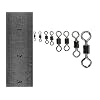 SPRING-EVENT-DrFish-Rolling-Barrel-Fishing-Swivel-Stainless-Steel-Black-Nickel-30Lb-to-350-Lb