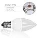 LOHAS C7 Light Bulb, E12 Candelabra Base LED Bulb, 1watt Mini Night Light LED Bulbs, Cool White 6000k, 110-130V Small Lights, Not-Dimmable 360 Beam Angle for Salt Lamp Bedroom Nursery, Pack of 6