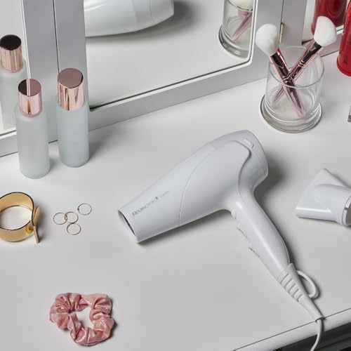 Haartrockner Ionen [leicht, Diffusor & Stylingdüse] weiß (2200W, Keramik-Ionen: schonendes Styling & gleichmäßige Wärmeverteilung, 3 Heiz- & 2 separate Gebläsestufen + Abkühlstufe) D3199