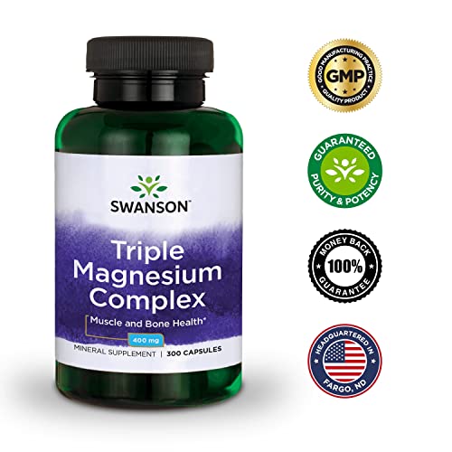 Swanson Triple Magnesium Complex Absorption Bone and Mood Health