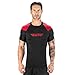 Elite Sports NEW ITEM Standard Short Sleeve Compression, MMA, BJJ, No-Gi, Cross Training Rash Guard (Red, Medium)