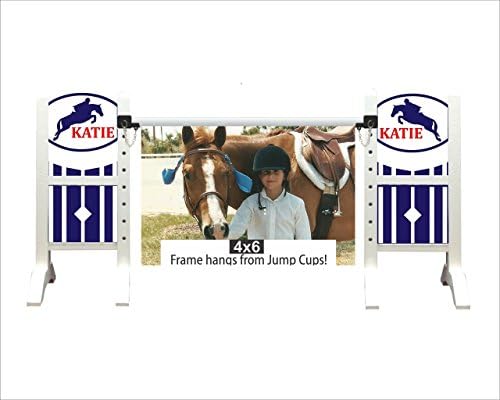 Custom Horse Jump Picture Frame 4x6 - Miniature Horse Jump Frame, Handcrafted in USA,