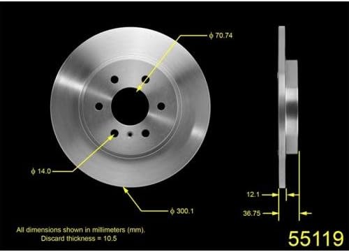 ProStop Brake Rotor (55119G)
