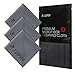 Lupin Microfiber Cleaning Cloths, 3 Pack Premium Ultra Lint Free Polishing Cloth for Cell Phone, Tablets, Laptops, iPad, Glasses, Camera Lens, TV Screens & Other Delicate Surfaces - Gray