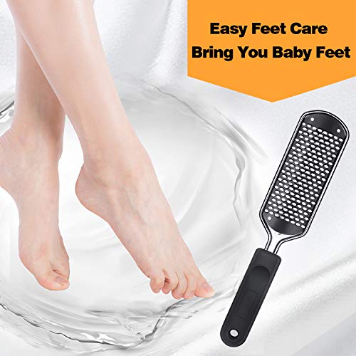 Callus Remover Foot File for Feet - Ejiubas Colossal Foot Rasp Surgical Grade Stainless Steel File Grater Foot Care Pedicure Tools for Wet and Dry Feet - Thumbnail 5