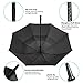 BAGAIL Golf Umbrella 68/62/58 Inch Large Oversize Double Canopy Vented Automatic Open Stick Umbrellas for Men and Women(Black,62 inch)