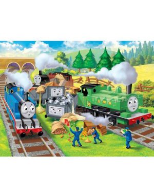 Thomas & Friends: Track Trouble - 24 Piece Floor Puzzle in a Shed Box