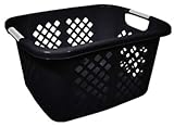 HMS 2253-75 Home Logic 1.5 Bushel Black Laundry Basket