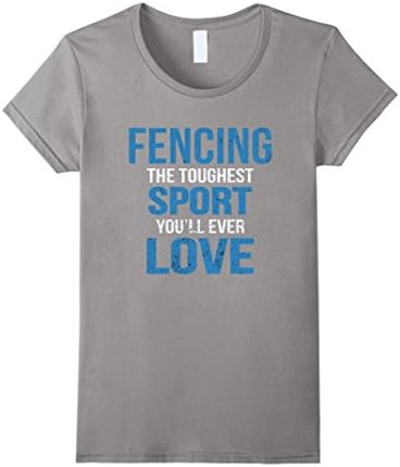 Womens Fencing Shirt - Fencing T shirt - Fencing Gifts Medium Slate