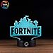 3D Optical Illusion Night Light - 7 LED Color Changing Lamp - Cool Soft Light Safe For Kids - Solution For Nightmares - Fortnite Battle Royale and Save The World
