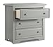 Graco Brooklyn 3 Drawer Chest, Pebble Gray, Kids Bedroom Dresser with 3 Drawers, Wood & Composite Construction, Ideal for Nursery, Toddlers Room, Kids Room