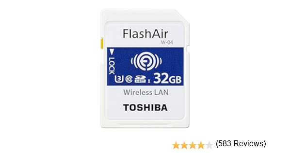 Toshiba FlashAir W-04 - Tarjeta de Memoria (32 GB, Class 10, UHS-I ...