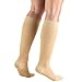 Truform 20-30 mmHg Compression Stockings for Men and Women, Knee High Length, Closed Toe, Beige, Small