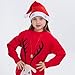 1 Dozen Fancy Santa Hats with 1 Dozen Jingle Bell Necklaces for Christmas Party-ONE SIZE FITS ALL