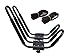  TMS J-Bar Rack HD Kayak Carrier Canoe Boat Surf Ski Roof Top Mounted on Car SUV Crossbar primary