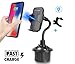 Bysionics Wireless Car Charger,Automatic 10w Qi Fast Wireless Charging Cup Phone Holder & Air Vent Car Phone Mount Compatible with iPhone Samsung & Qi Enabled (Black)
