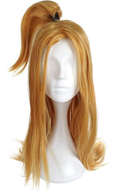 Kraja Ninja Wig Akatsuki Naru Cosplay Acessory Village Leaf (Deidara Wig)
