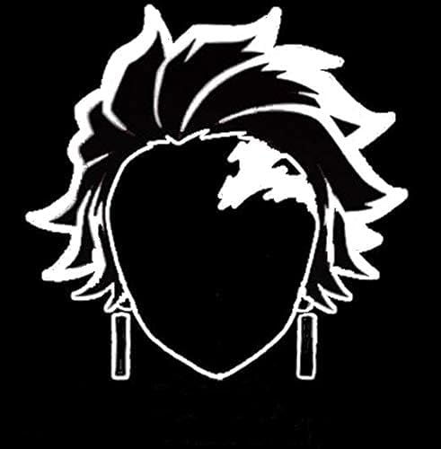 Demon Slayer Inosuke Hashibira Anime Peeker Car Decal Sticker 4.25" H X 6.65" W