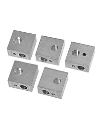 Kamo 5pcs calentador de aluminio bloque M6 especializado para MK7 MK8 Makerbot 3d impresora extrusor