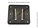PAW International Black Polymer (Plastic) RV Wall Mount | Use with The PAW Polymer RV TV Mounting System | Requires Polymer TV Bracket (Sold Separately)