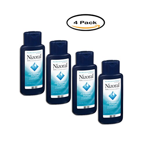 PACK OF 4 - Nizoral A-D Ketoconazole Anti-Dandruff Sham