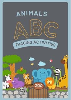 Livro Alphabet Uppercase Tracing Activities Workbook Colorful Cute and Childish