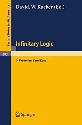 Infinitary Logic: In Memoriam Carol Karp (Lecture Notes in Mathematics)