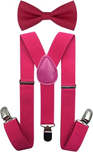 CD Kids, Toddlers Suspender and Bow Tie Set, Adjustable Set and Colors for Boys and Girls