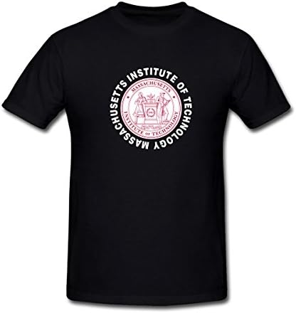 AmyArt Men's Massachusetts Institute of Technology Badge T-Shirt XXL Black