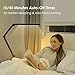 Wellwerks Swing Arm Lamp, LED Desk Lamp with Clamp and Remote Control, 9W Eye-Care Dimmable Light, Timer, Memory, 6 Color Modes, Modern Architect Table Lamp for Task Study Reading Working, Home Dorm