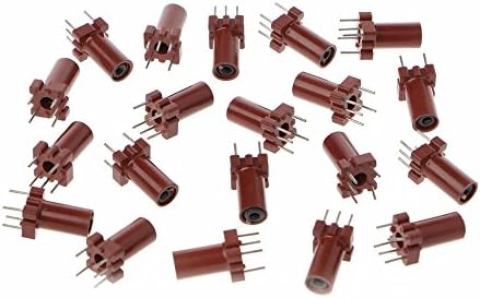 UTL 20 Pcs Adjustable Inductor Shell Skeleton Empty Ferrite Core No Inductor Coil 25-100MHZ Inductors Integrated Circuits
