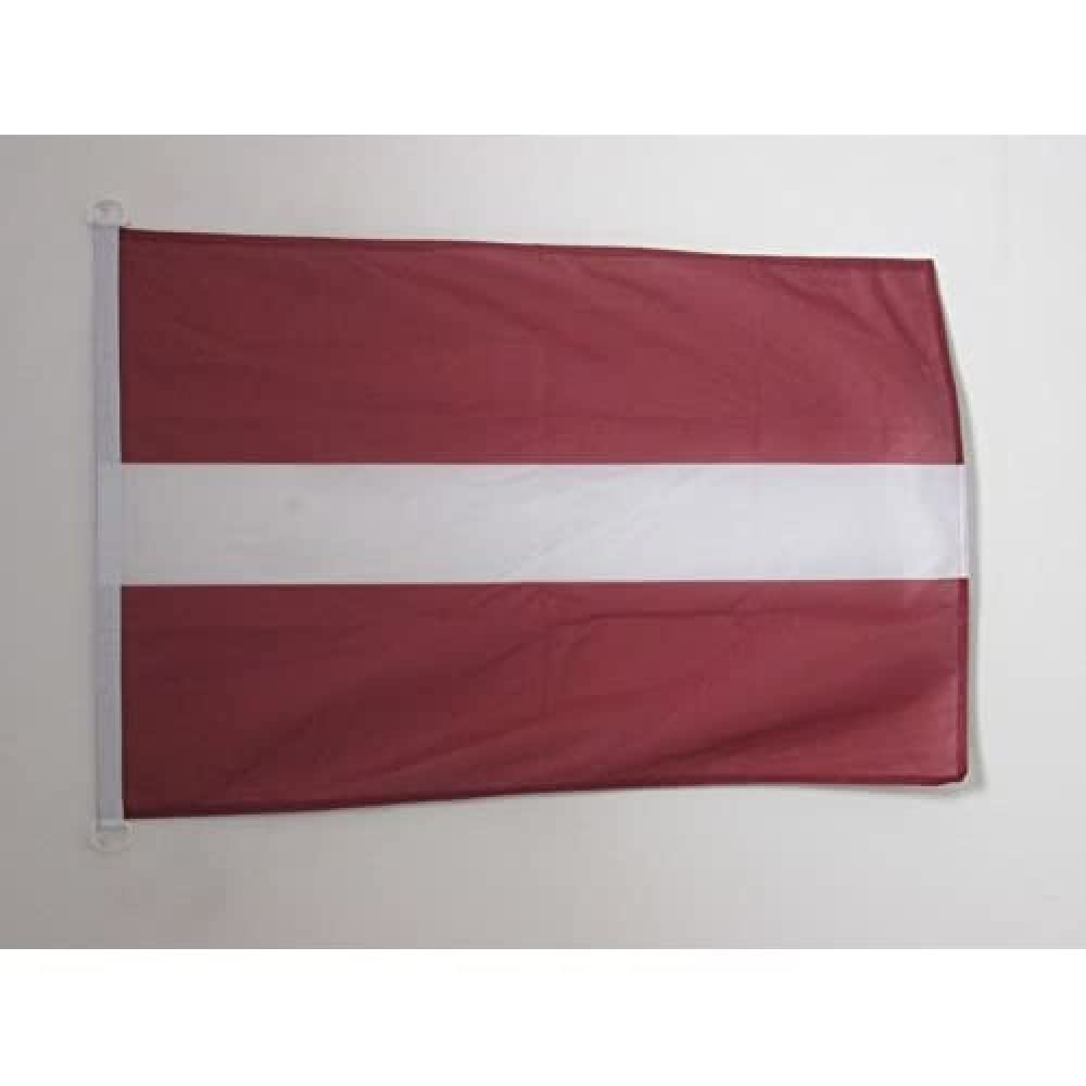 AZ FLAG - Latvia Flag - 2x3 Ft - For Outdoor - Latvian Banner Knitted Polyester with Two Plastic Rings - Fade Resistant - Vivid Colors - 2' x 3' Feet - 90x60 Cm