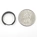 Stainless Steel Curved Face Round Hoop Men Earrings Brush Gunmetal 20mm