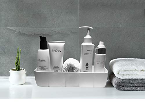 ZSZMFH Plastic Closet Underwear Organizer, Drawer Divider for Bras, Panties, Sock, Ties, Set of 3, White